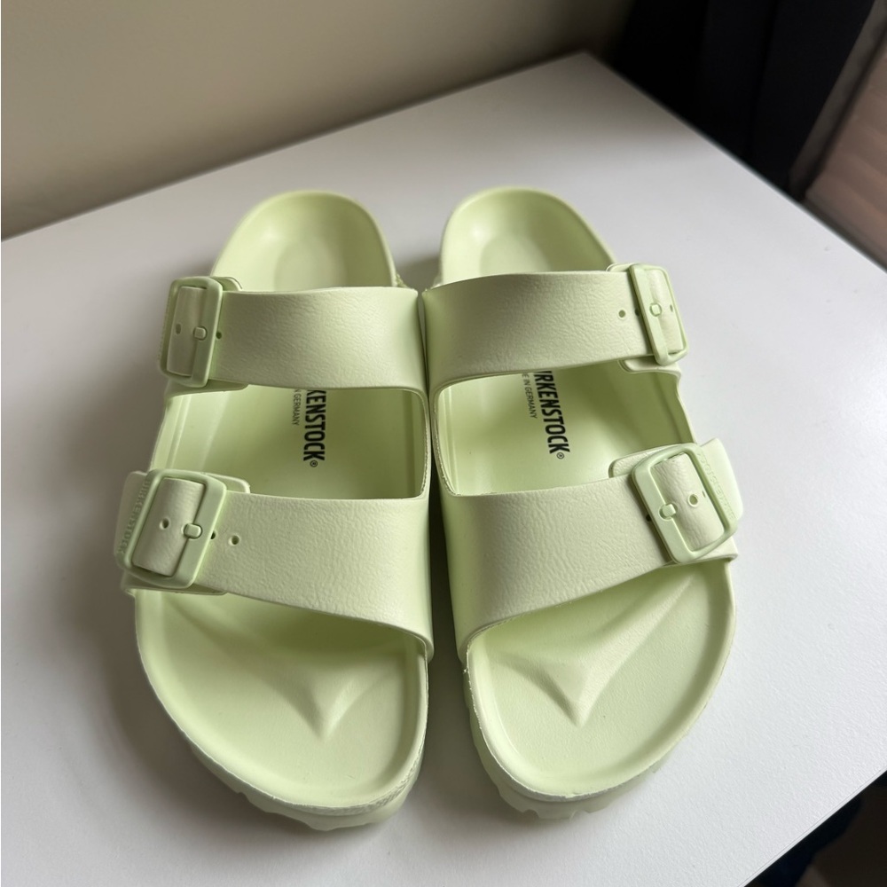 Birkenstock Arizona Eva Faded Lime Green Sandals